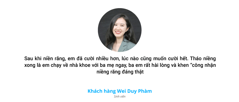 Cảm nhận của Khách hàng Wei Duy Phàm