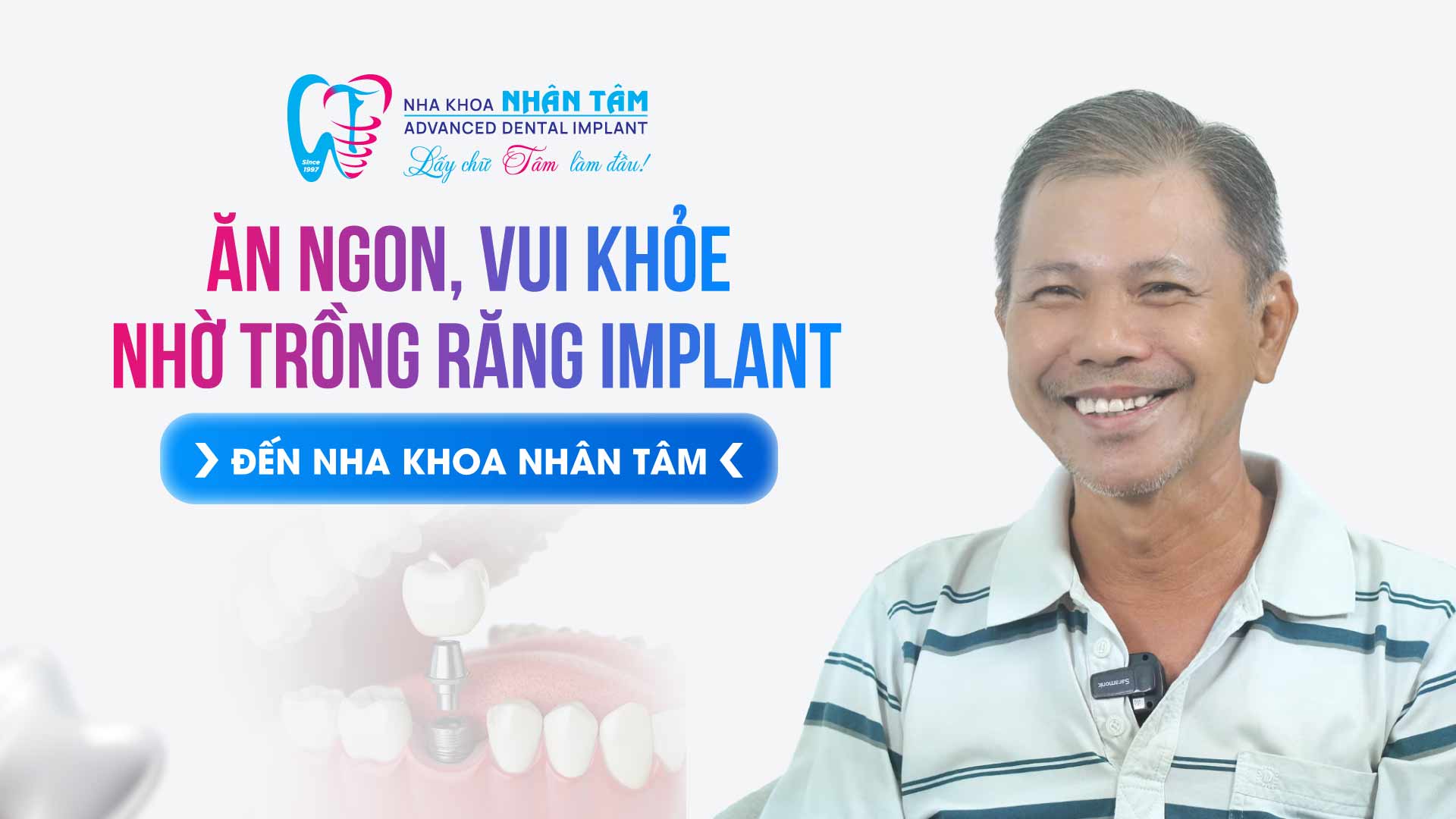 Hình: Ăn ngon, vui khỏe nhờ trồng răng Implant
