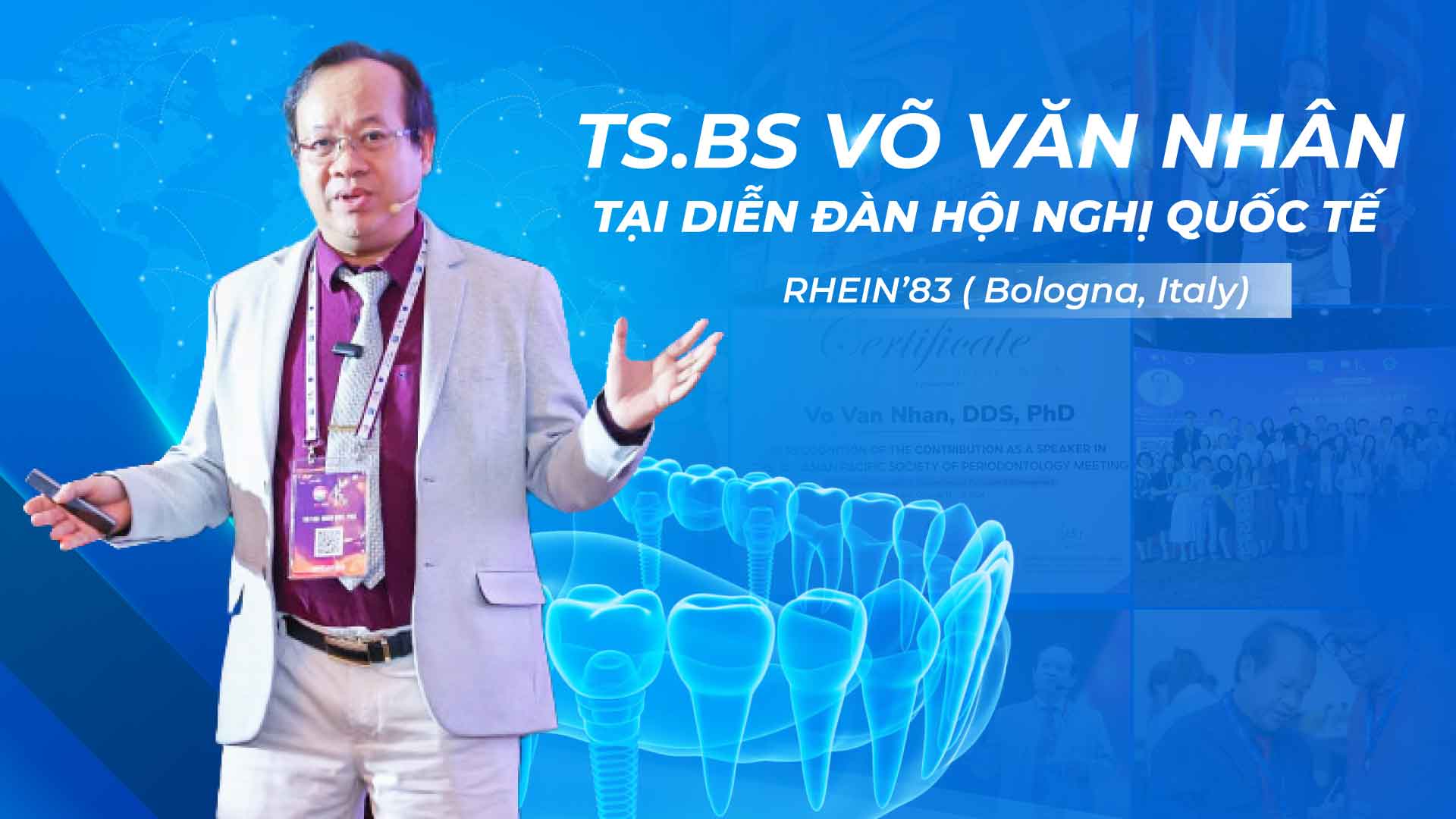Hình: Báo cáo viên tại các diễn đàn khoa học quốc tế như: Úc, Ý, Pháp, Tây Ban Nha