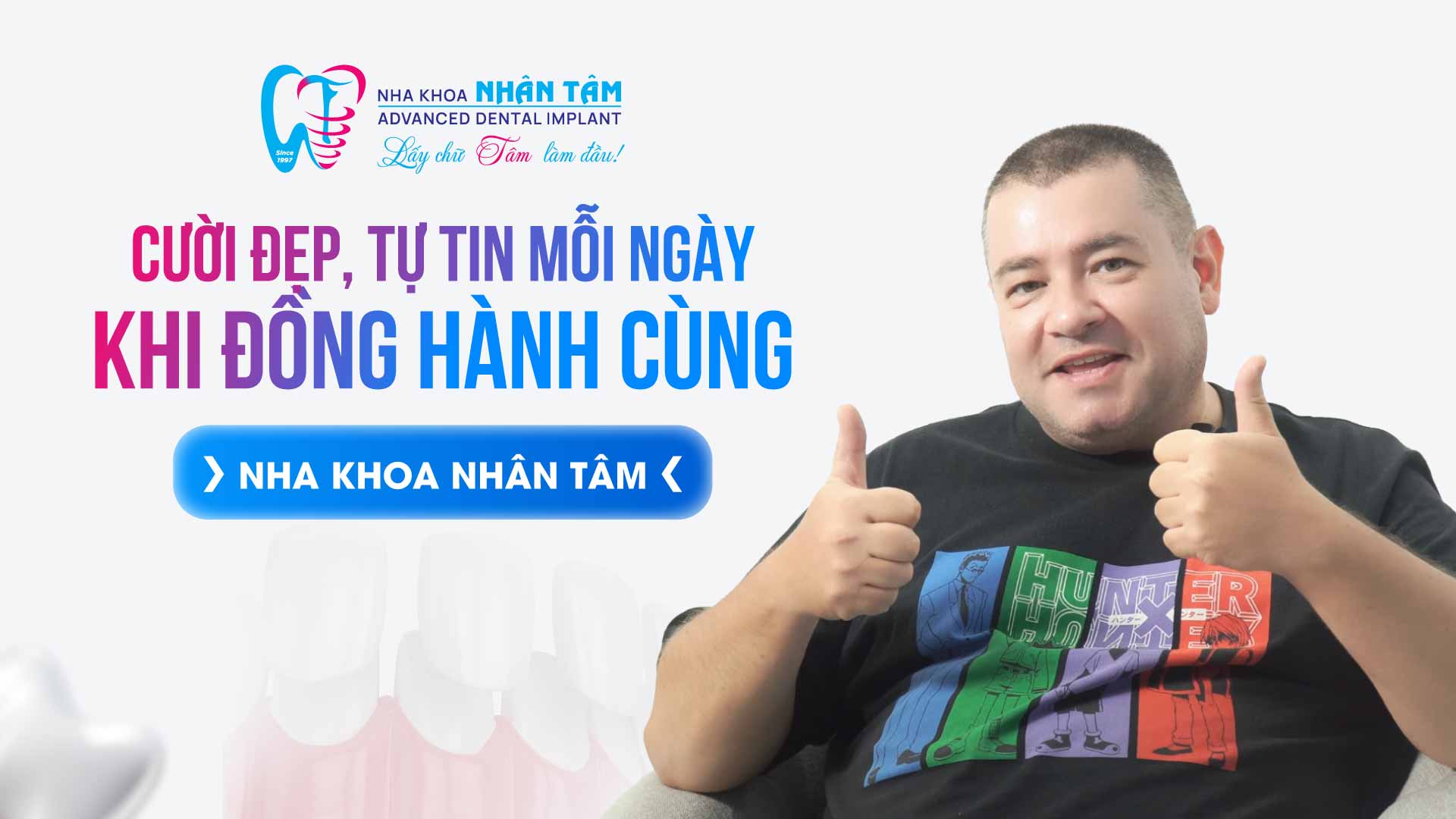 Hình: Cười đẹp, tự tin mỗi ngày khi đồng hành cùng Nhân Tâm