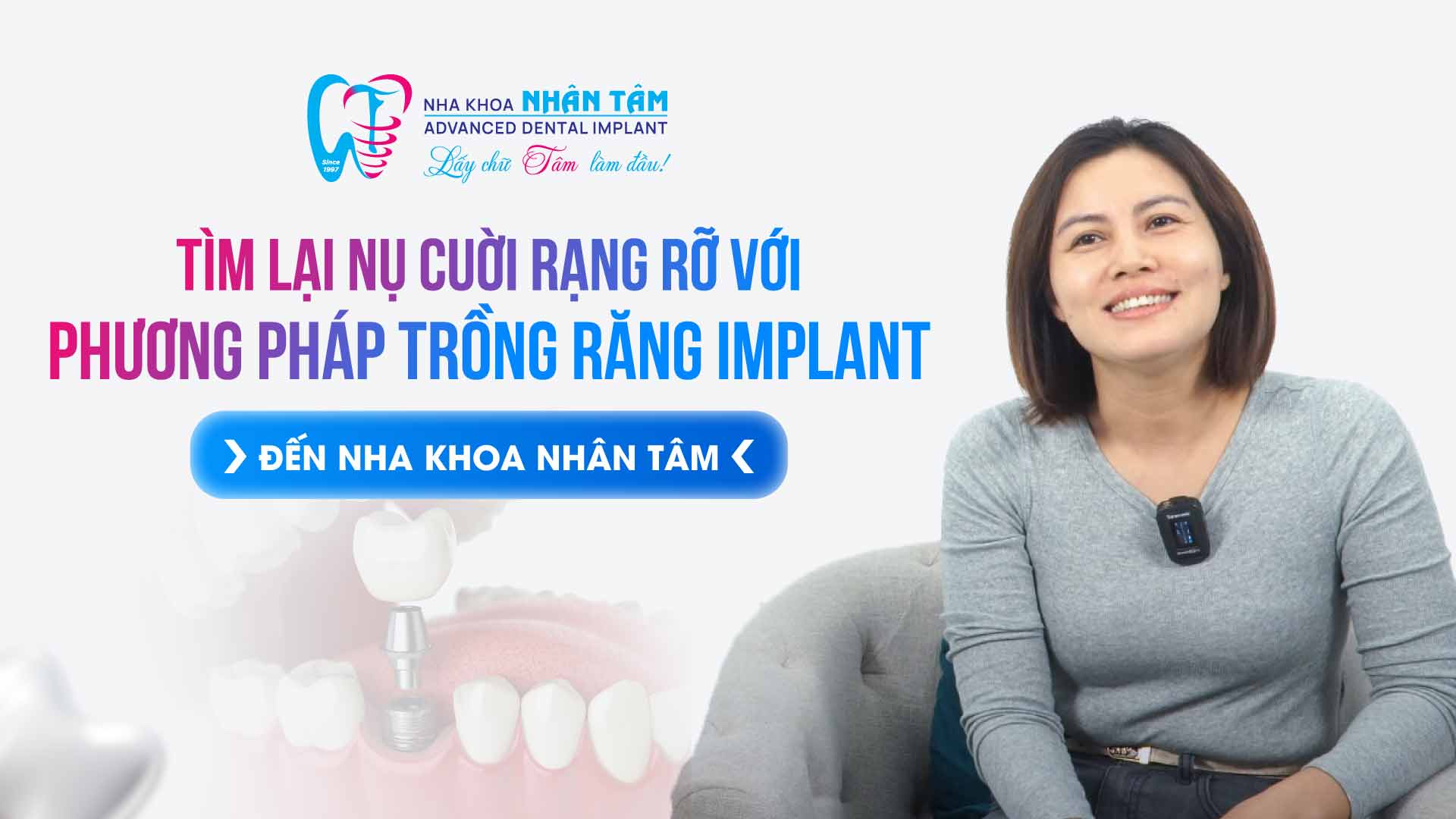 Hình: Tìm lại nụ cuời rạng rỡ với phương pháp trồng răng Implant