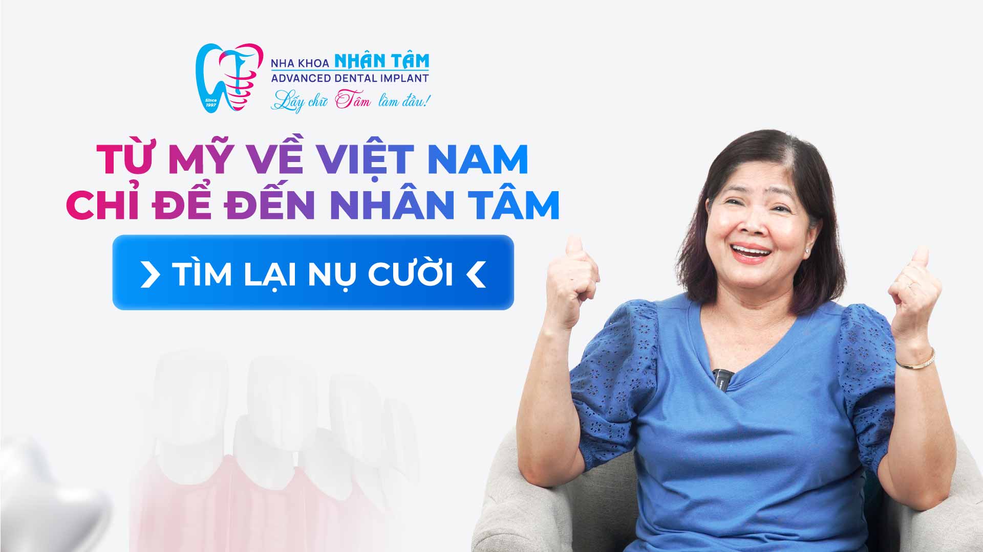 Hình: Từ Mỹ về Việt Nam chỉ để đến Nhân Tâm tìm lại nụ cười