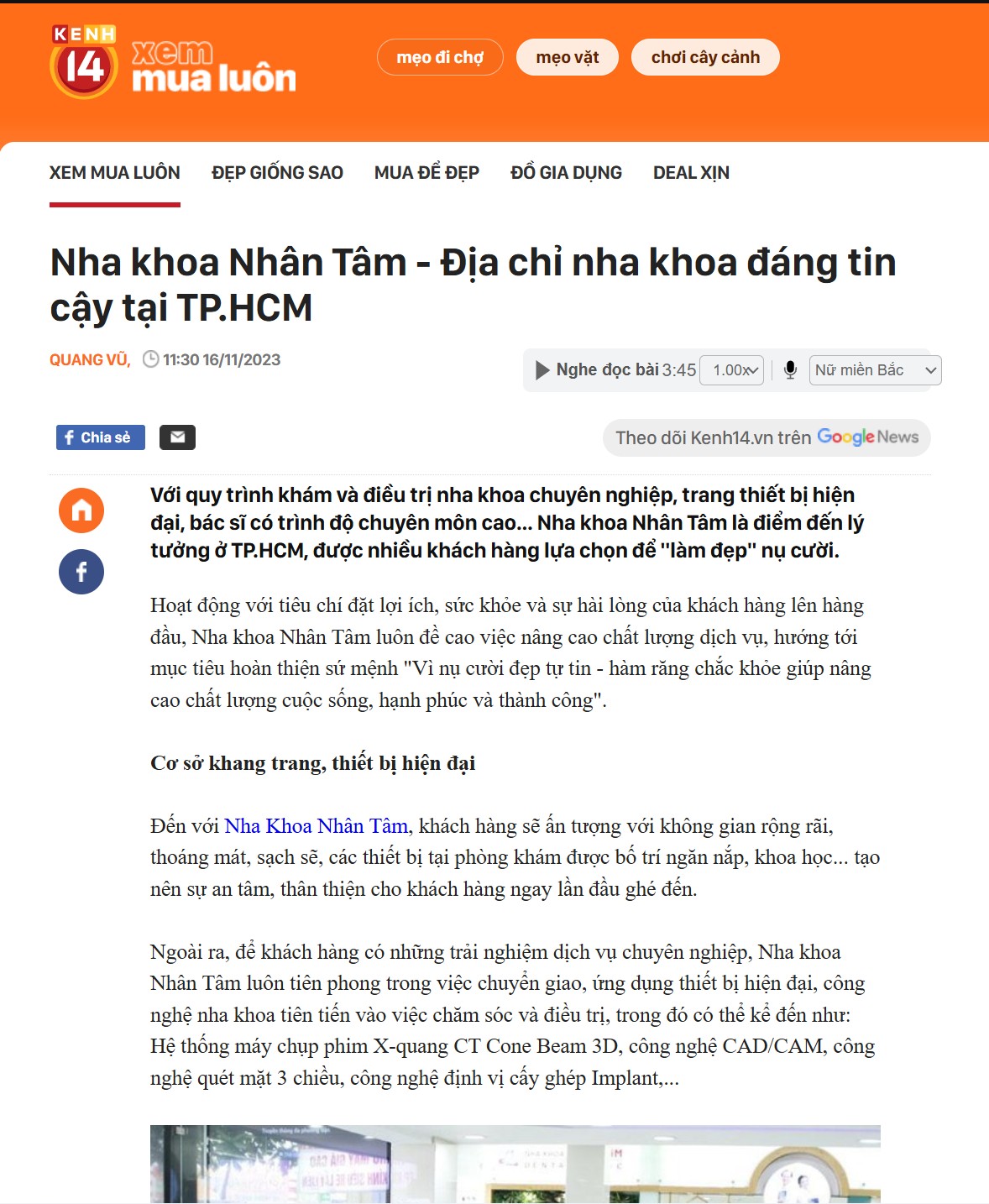 Nha khoa Nhân Tâm - Kenh14