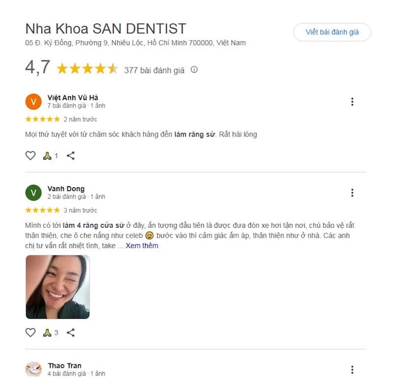 bọc răng sứ ở tphcm không đau