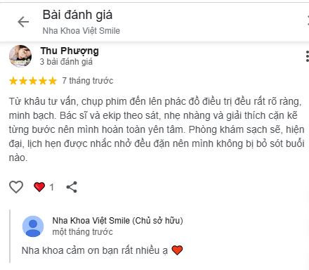 Hình: review trồng răng implant VIET SMILE