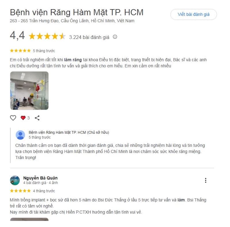 địa điểm làm răng sứ đẹp tphcm