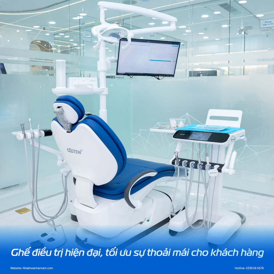 Ghế điều trị hiện đại tối ưu sự thoải mái cho khách hàng