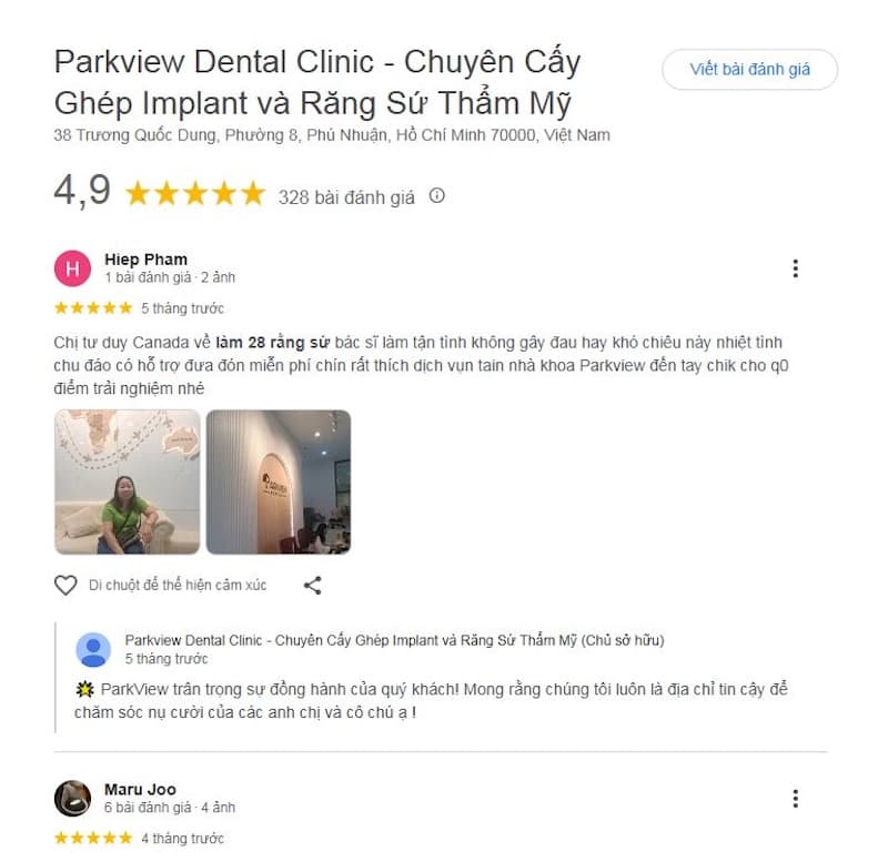 làm răng sứ ở tphcm giá tốt