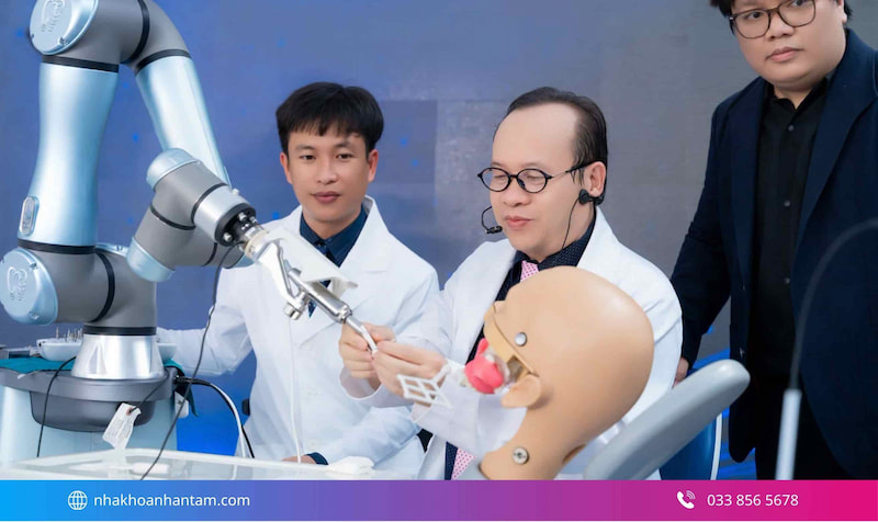 Robot cấy ghép Implant Hệ thống Robot cấy ghép Implant tại Nha khoa Nhân Tâm