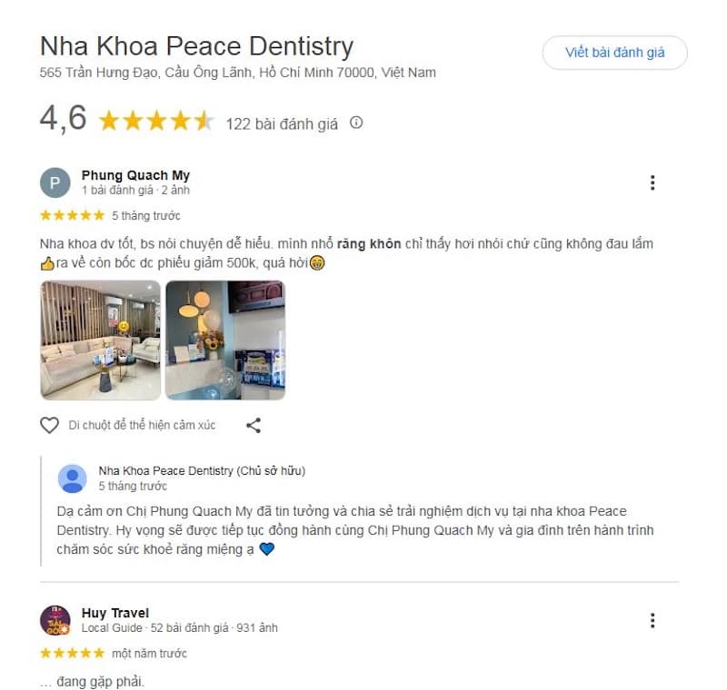 phòng khám nhổ răng khôn không đau
