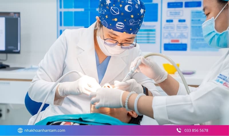 quy trình dán mặt sứ veneer