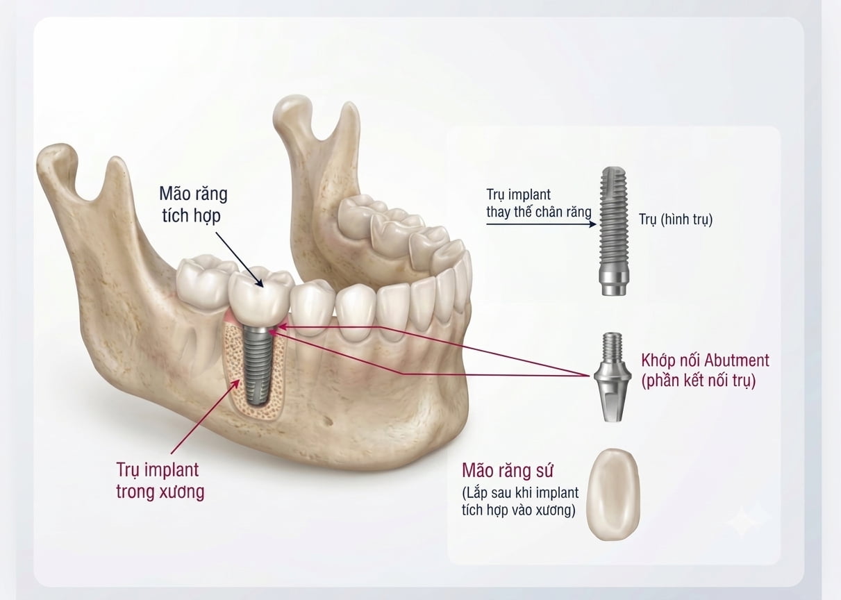 Trồng răng Implant là phương pháp phục hồi răng đã mất với độ hoàn thiện gần giống như răng thật
