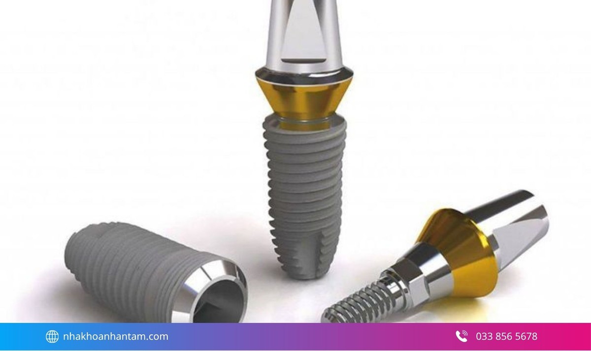 Hình: Sử dụng trụ implant chính hãng, chất lượng cao