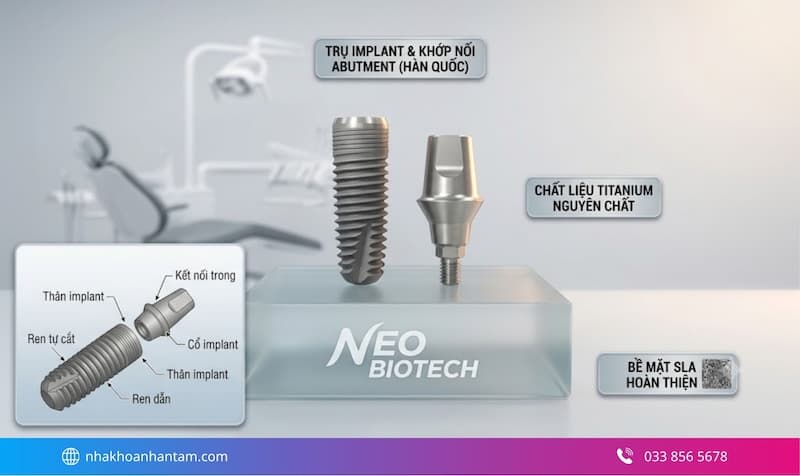đánh giá trụ implant neo biotech