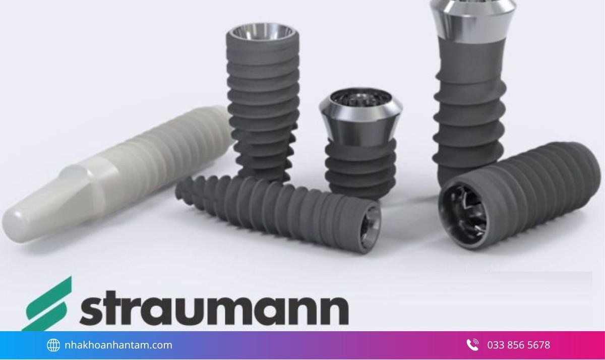 Hình: Trụ Implant Straumann có thời gian tích hợp xương nhanh