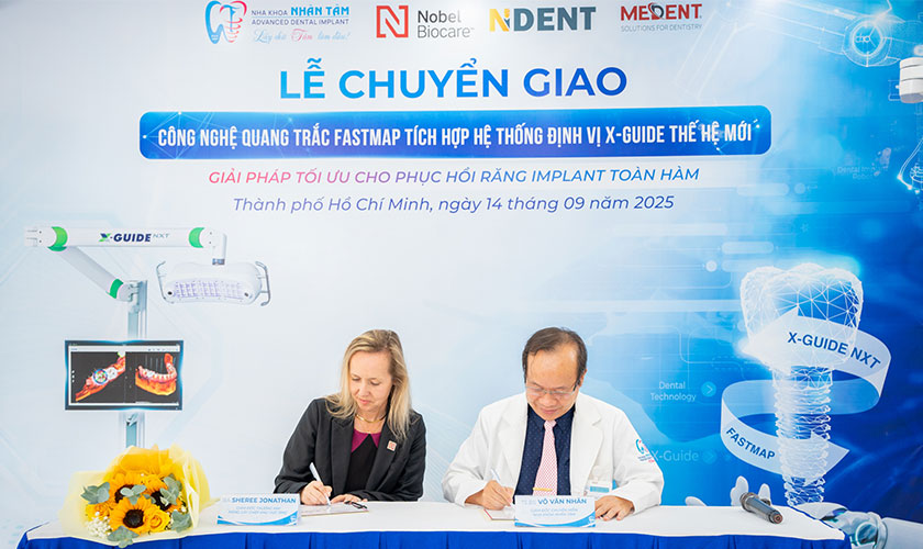 Lễ ký kết chuyển giao công nghệ giữa Nhân Tâm và các đối tác quốc tế