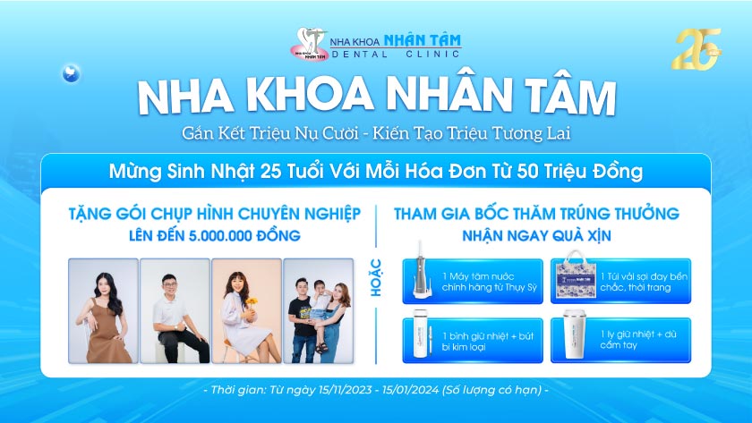 Chương trình khuyến mãi siêu hấp dẫn mừng sinh nhật 25 tuổi