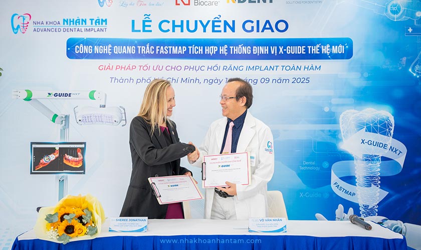 Nha khoa Nhân Tâm tiên phong ứng dụng công nghệ quang trắc Fastmap tích hợp X-Guide thế hệ mới