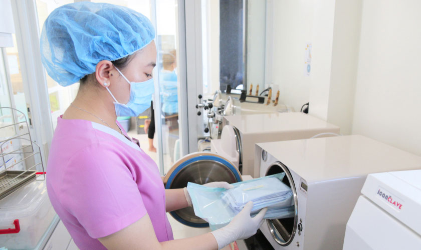 Quy trình vô trùng nha khoa Nhân Tâm đạt chuẩn Quốc tế