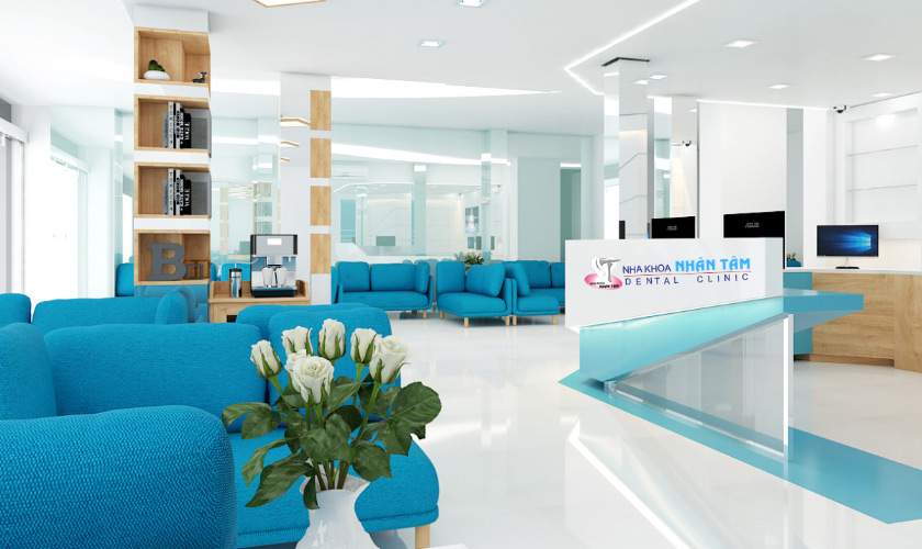 Cơ sở vật chất của nha khoa Nhân Tâm rất khang trang, hiện đại