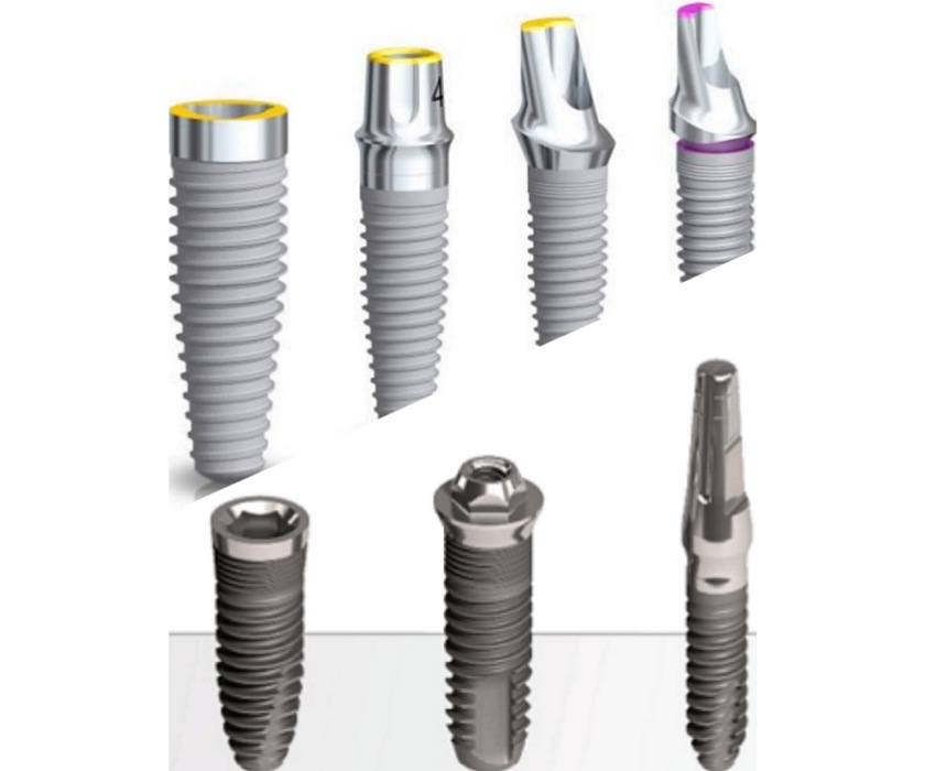 Hình dáng của implant Tekka và Nobel