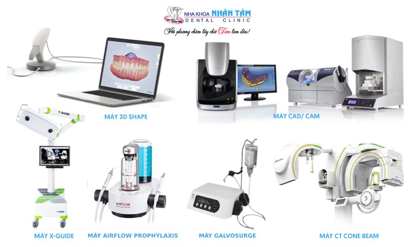 Nha khoa Nhân Tâm ứng dụng nhiều công nghệ hiện đại