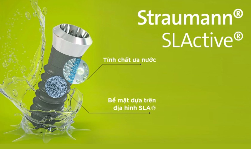 Trụ Implant Straumann SLActive sở hữu nhiều ưu điểm vượt trội