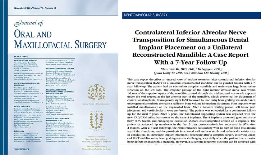 Công trình nghiên cứu của Ths.Bs Tạ Đông Quân được đăng trên tạp chí nổi tiếng thế giới