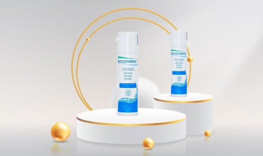 Xịt chống sâu răng Buccotherm có thiết kế hiện đại