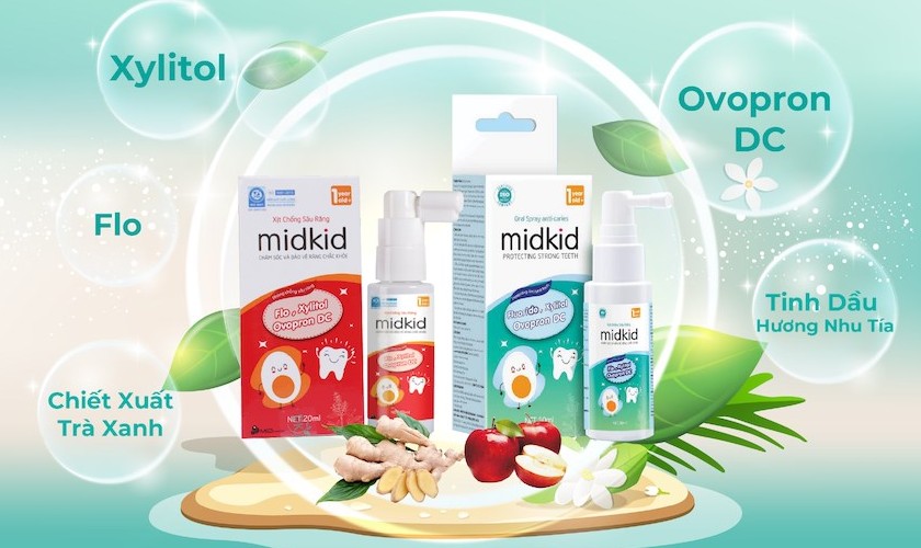 Xịt chống sâu răng Midkid