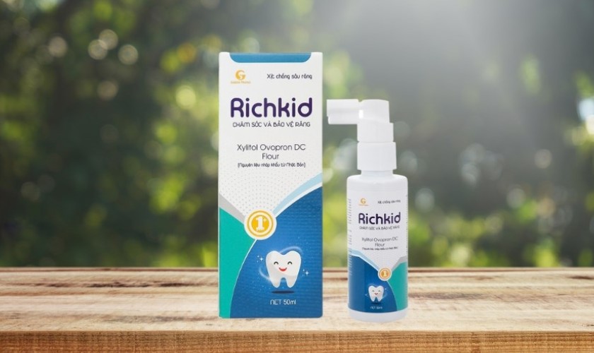 Xịt chống sâu răng Richkid là thương hiệu khá quen thuộc tại Việt Nam