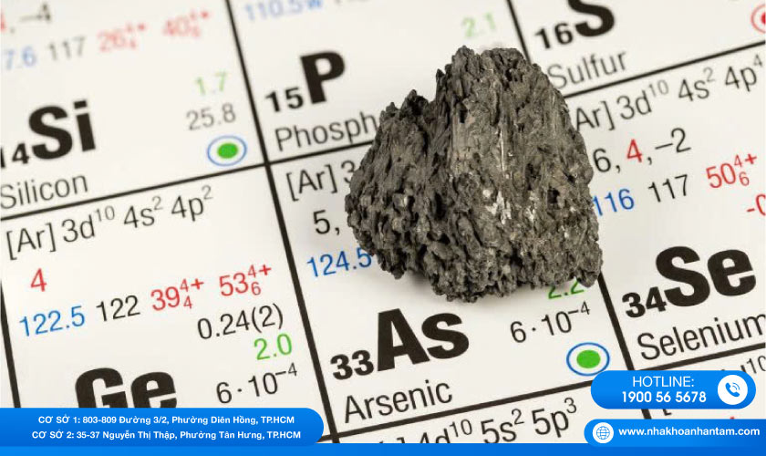 Hình: Thạch tín là hóa chất độc hại với sức khỏe con người