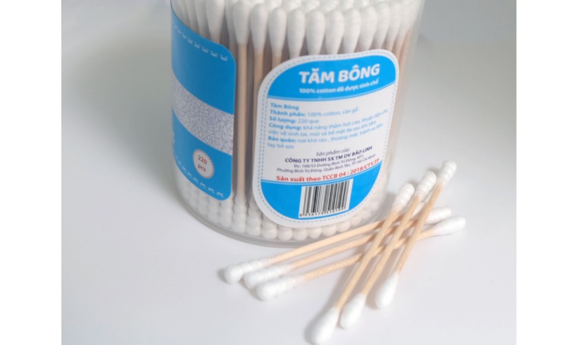 Tăm bông y tế có thể loại bỏ phần mủ, giảm tình trạng viêm nhiễm