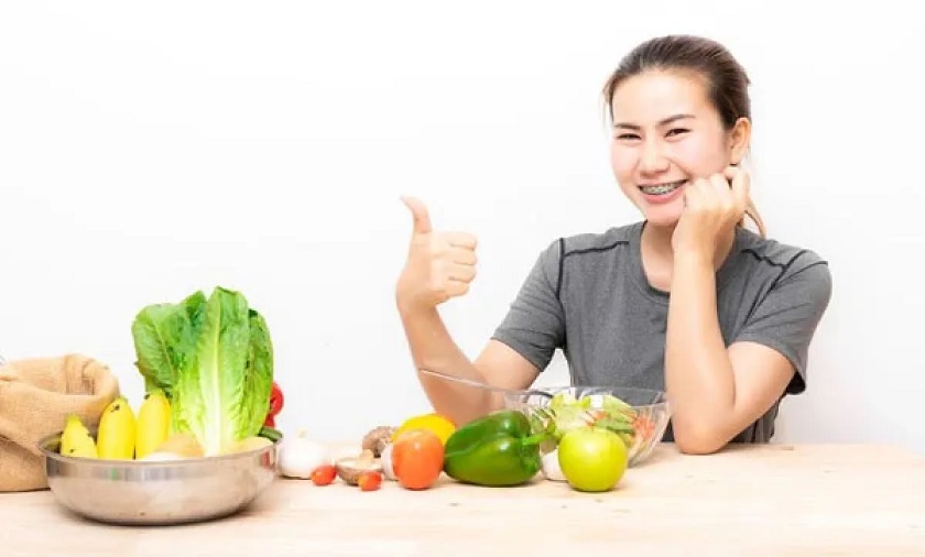 Củ quả, rau xanh là các thực phẩm mà người niềng răng nên dùng