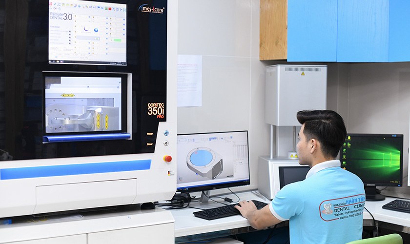 Ứng dụng công nghệ CAD/CAM tại Nha khoa Nhân Tâm
