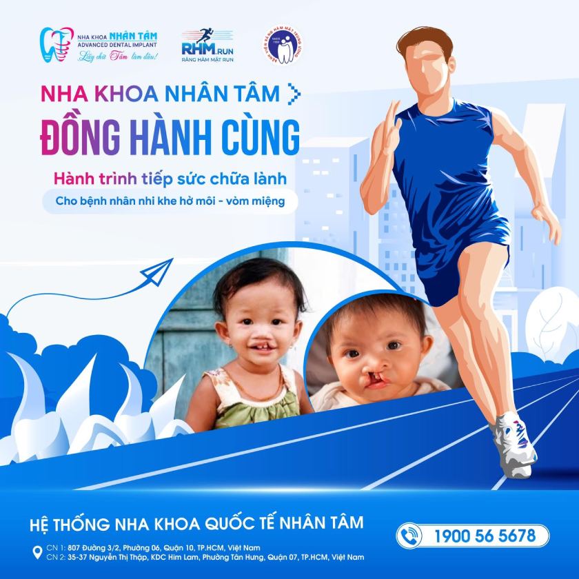 Nha khoa Nhân Tâm đồng hành cùng hành trình tiếp sức chữa lành cho bệnh nhân nhi khe hở môi - vòm miệng