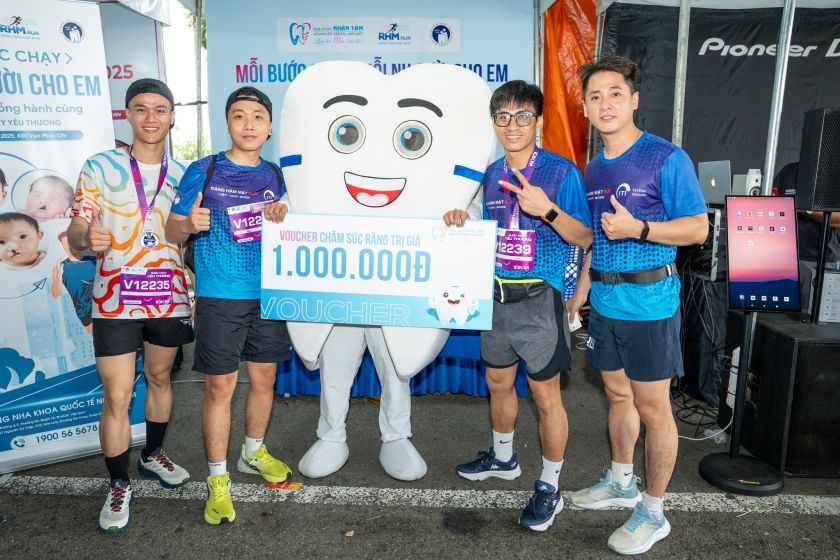 Niềm vui, sự hứng khởi sau khi hoàn thành đường chạy