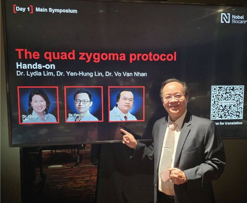 Hình: TS.BS Võ Văn Nhân tại Hội Nghị Nobel Biocare APAC Symposium 2026