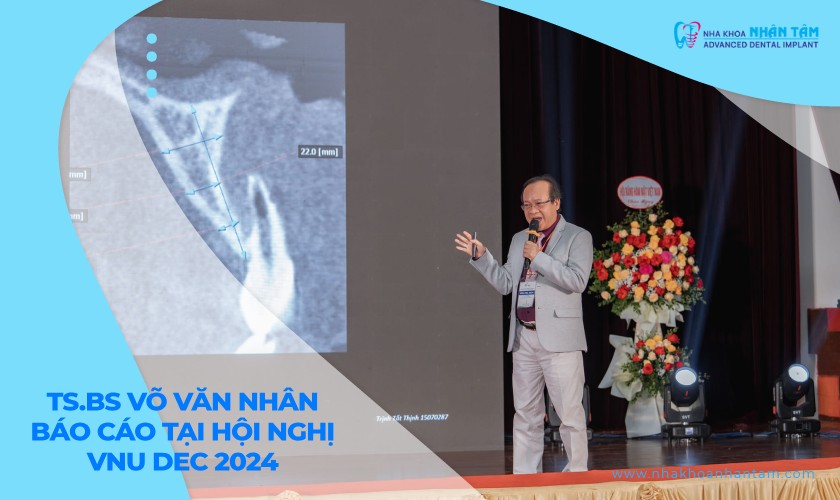 TS.BS Võ Văn Nhân báo cáo tại hội nghị VNU DEC 2024