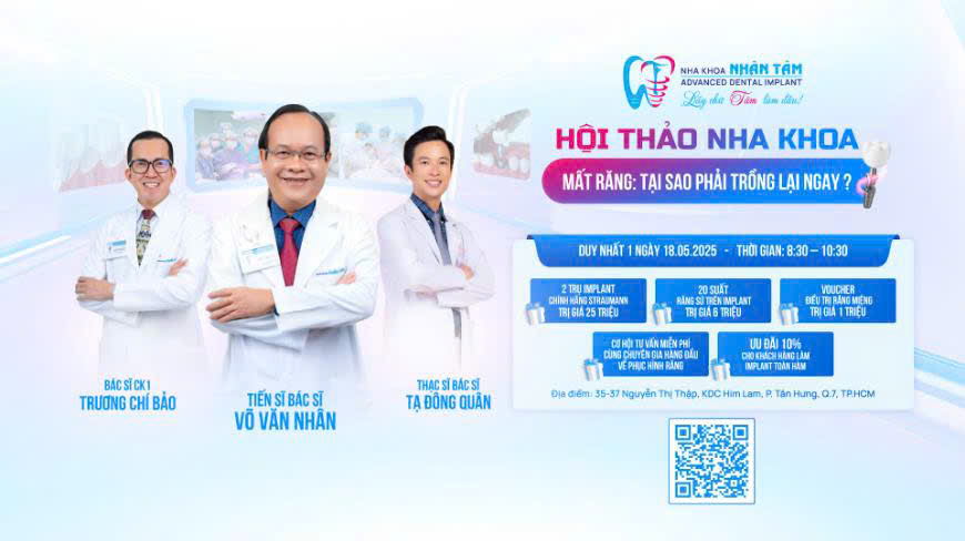 Workshop: “Mất răng – Tại sao phải trồng lại ngay?”