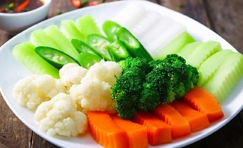Những loại rau củ giòn và ít màu