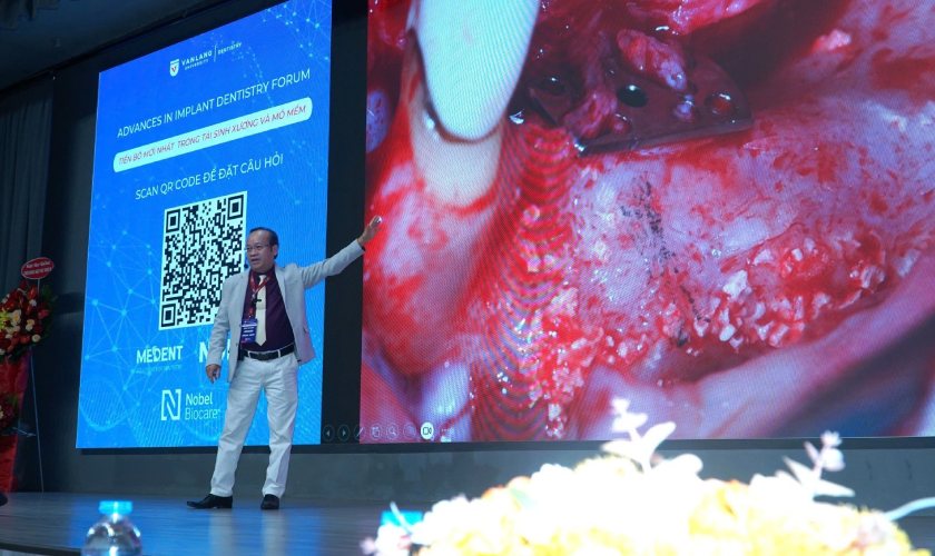 TS. BS Võ Văn Nhân chia sẻ chuyên đề về kỹ thuật tái sinh xương có hướng dẫn tại hội thảo TS. BS Võ Văn Nhân chia sẻ chuyên đề về kỹ thuật tái sinh xương có hướng dẫn tại hội thảo