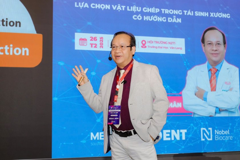 BS. Nhân góp mặt tại Hội nghị Tái sinh xương hướng dẫn BS. Nhân góp mặt tại Hội nghị Tái sinh xương hướng dẫn