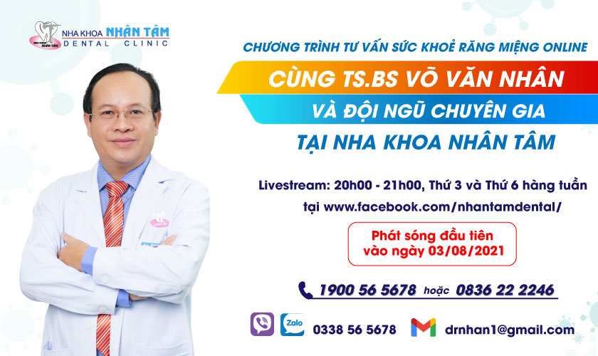 Tư vấn sức khỏe răng miệng mùa dịch cùng TS.BS Võ Văn Nhân