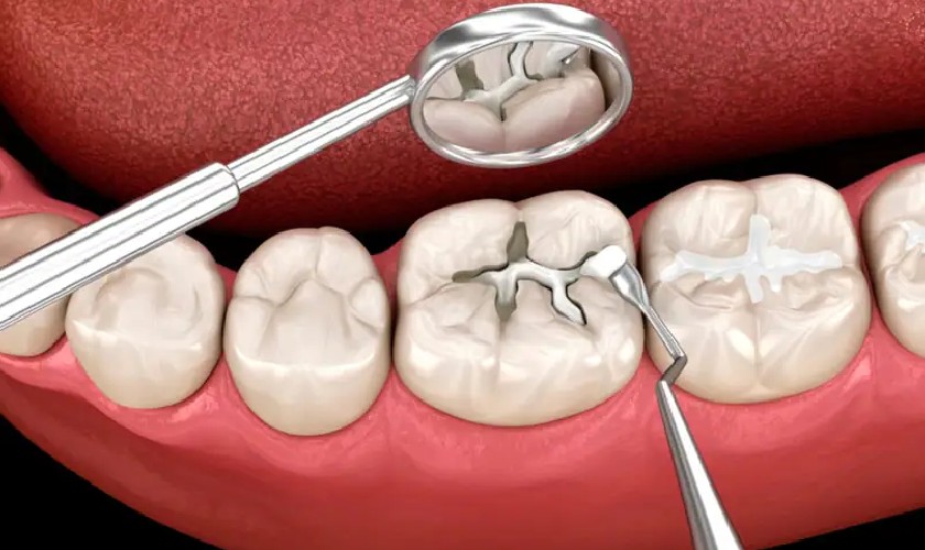 Trám răng sai kỹ thuật có thể ảnh hưởng đến răng bên cạnh