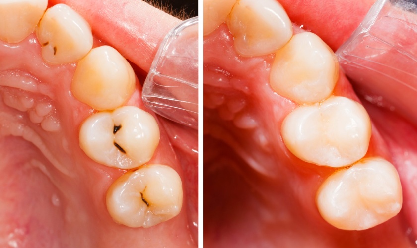 Trám răng sẽ giúp khôi phục hình thể và ngăn ngừa sâu răng lan rộng