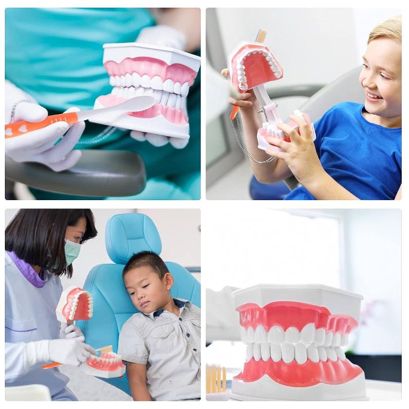 Trẻ được Nha sĩ hướng dẫn vệ sinh răng trong các buổi thăm khám nha khoa định kỳ