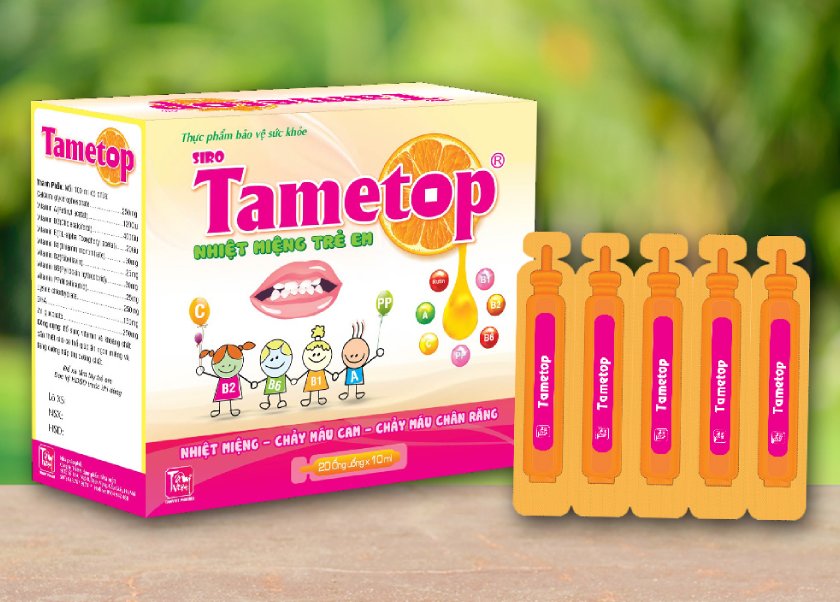 Siro trị nhiệt miệng cho bé Tametop