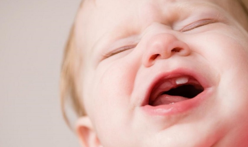 Khi trẻ mọc răng có thể sẽ hay quấy khóc