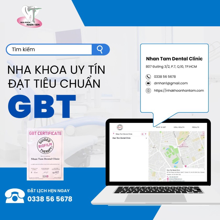 Nha khoa Nhân Tâm đạt chuẩn GBT Nha khoa Nhân Tâm đạt chuẩn GBT